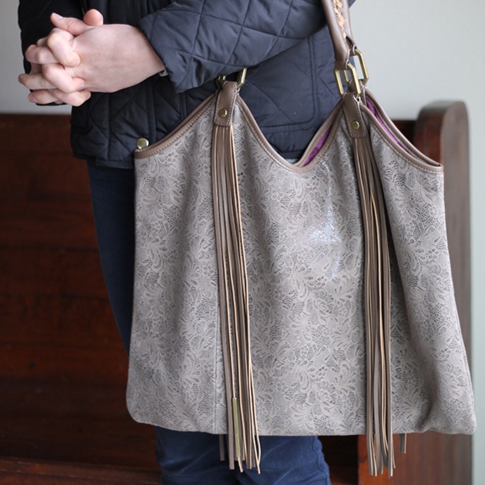 Ella Moss North South Leather Tote Bag